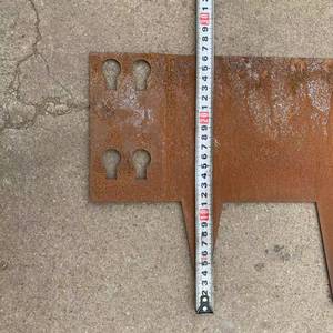 งานศิลปะเหล็กคอร์เทนสไตล์อาร์ตเดโค ทนทานต่อสภาพอากาศ ปรับขนาดได้ ตกแต่งสวน สนามหญ้า ขอบสนามโลหะ ของตกแต่งประดับ - Product Image 6