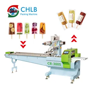 Fully Automatic Horizontal Wrapping Flow Popsicle Packing Machine Ice Candy Packaging Machine