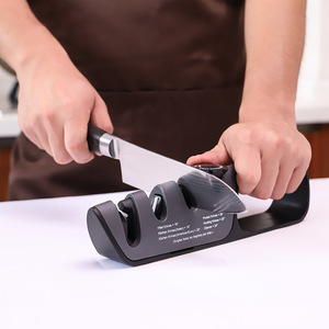 <span class=keywords><strong>Aiguiseur</strong></span> de couteaux multifonctionnel 4-en-1 en acier inoxydable SUAN pour la cuisine – Outil de ponçage et de polissage des lames - Product Image 4