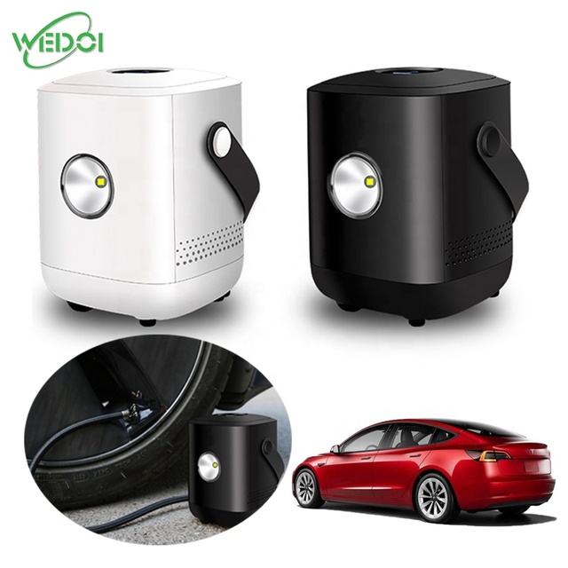 Tire Inflator Air Compressor Portable for Tesla Model 3/Y/S/X Cordless Tire Pump With 12V Car Power Adapter for Model 3