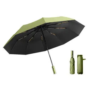 Forte automático Windproof auto abrir e fechar guarda-chuva para viagens