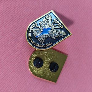 Broche colorée Santiago <span class=keywords><strong>de</strong></span> Compostela Chemin des Pèlerins en métal, accessoires vestimentaires religieux avec bijoux gravés, vente en gros - Product Image 2