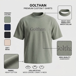 <span class=keywords><strong>T</strong></span>-shirt Oversize Streetwear Pesante in 100% Cotone con Girocollo a Costine, Grafica e Logo OEM Personalizzati, Disponibile Anche Neutra - Product Image 5