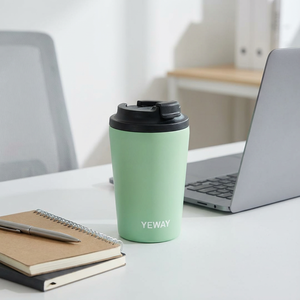 Mug à café léger en acier inoxydable à double paroi, 12 oz, isolé sous vide, réutilisable, écologique - Product Image 5