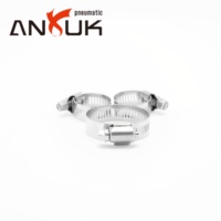 Collier de serrage américain en acier inoxydable galvanisé SS316, bande réglable de 12 mm, 35 mm-62 mm, métrique, pour tuyauterie résistante aux produits chimiques