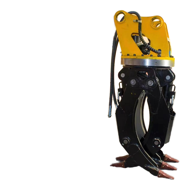 New Hydraulic Shears Excavator Timber Gear Engine Specific for Construction Forest Core Motor Rotary Device Log Grab Bucket