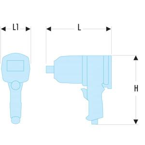 FACOM - NM.3000FPB Llave de impacto tipo pistola de 1 ''-yunque corto-alto rendimiento-EAN 3662424049927 LLAVES DE IMPACTO DE AIRE - Product Image 2