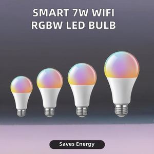 ETL Approved Smart Home RGBW <b>LED</b> A19 Bulb Wi-Fi Control E26 Base Lighting for Home or Office - Product Image 2