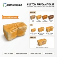 Produits de moulage en mousse de polyuréthane de forme unique, finis et semi-finis, en mousse PU, simulation pain et toast, vente en gros usine