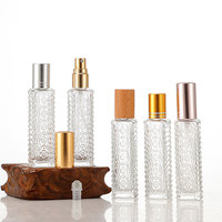 Vente en gros 10ml 20ml Aluminium Mini Portable Voyage Noir Mat Twist up Rechargeable Parfum Atomiseur Bouteille