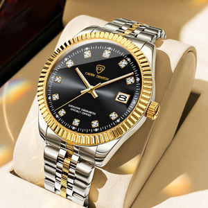 Orologio da <span class=keywords><strong>Uomo</strong></span> di Alta Qualità con Movimento al Quarzo, Cinturino in <span class=keywords><strong>Acciaio</strong></span> Inossidabile, Cassa in Lega, <span class=keywords><strong>Cronografo</strong></span>, Stile alla Moda, Cinturino da 20mm, Vetro Resistente all'Acqua - Product Image 4