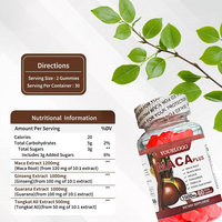 Suplemento Nutricional Orgánico de Maca, 2g Cada Uno, Gomitas para el Bienestar Corporal Femenino, Marca Privada OEM