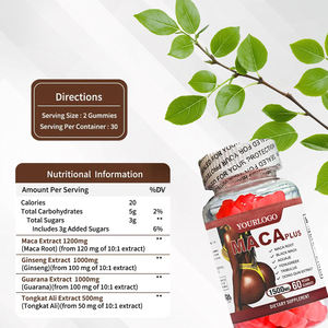 Suplemento Nutricional Orgánico de Maca 2g Cada Uno, Gomitas para Mejorar la Curva de los Glúteos para Mujeres - Product Image 4