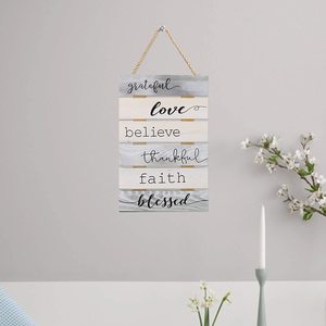 Legno massello antico stampa su <span class=keywords><strong>2</strong></span> lati ispiratore della famiglia cucina fattoria decorazione della parete arte logo - Product Image 3