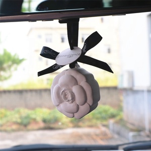 Factory Customized Logo Home Decorative Round Hanging Ceramic Aroma <strong>Flower</strong> Fragrance Oil <strong>Diffuser</strong> Stone Scented <strong>Clay</strong> - Product Image 3