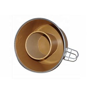 Contenedor Redondo de Papel Kraft de 54x50cm con Tapas de Acero para Almacenamiento de Cables, Organizador de Cables, Contenedor para Almacenamiento de Cables - Product Image 3