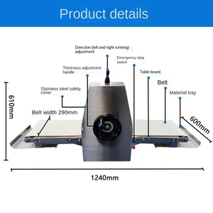 Máquina laminadora de masa comercial para croissant, maquinaria de panadería, laminadora de masa para pizza, laminadora de rodillos - Product Image 5