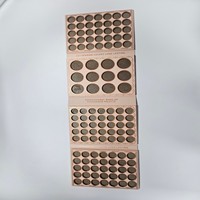 Palette à paupières vide multi-pliables de grande capacité, idéale pour l'emballage en gros de cosmétiques DIY et de marques privées
