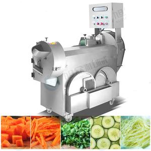 500kg/h Double-head Vegetable Potato Cutter Slicer to Make Crinkle French Fries Automatic Carrot Stick Cabbage Cutting Machine