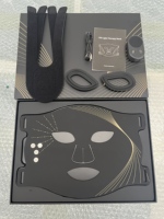 Masque de luminothérapie rouge, masque facial en silicone souple et portable, soin de la peau du visage, thérapie infrarouge, appareil de beauté