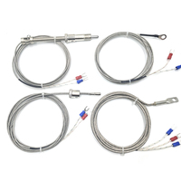 100mm 150mm 200mm 300mm 3 fils RTD PT100 capteur de température filetage M8 câble 2M sonde thermocouple