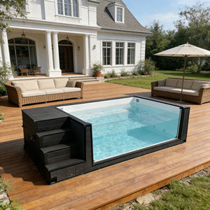 Summer Ready 5M 7m Wood Spa Natación Familiar Rectángulo Overground WPC Piscina de fibra de vidrio para niños y adultos - Product Image 5