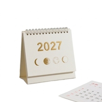 Agendas et Journaux de Bureau en Spirale à Couverture Rigide 2027 2028, Calendriers pour le Bureau