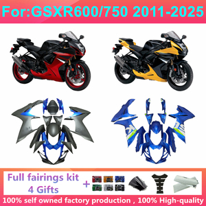 Kit de carénage complet pour moto compatible avec GSXR600 GSXR750 Gsx600r Gsx750r <span class=keywords><strong>GSXR</strong></span> 600 <span class=keywords><strong>750</strong></span> 2011 <span class=keywords><strong>2012</strong></span> 2013 2014 2015 K11 Kits de carénages Zxmt - Product Image 1