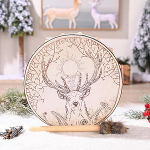 Nuevo diseño tambores chamánicos pandereta instrumento Musical decorativo árbol vida mano marco excelente artesanía decorativa - Product Image 4