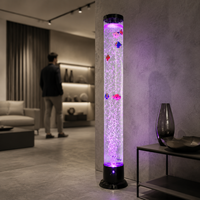 Lampe de table décorative à bulles de poissons alimentée par USB, type C, avec bulles acryliques pour chambre à coucher