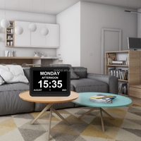 Profs Wifi Slimme Dementie Klok Senioren Analoog Digitale Kalenderdag Klok Aangepaste Herinneringen Alarm Agenda Foto Bericht Telefoon App