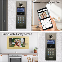 Téléphones de porte de système d'interphone vidéo de fil de TCP/IP avec Tuya pour la caméra POE de sonnette de vidéo d'interphone d'immeuble d'appartement multi