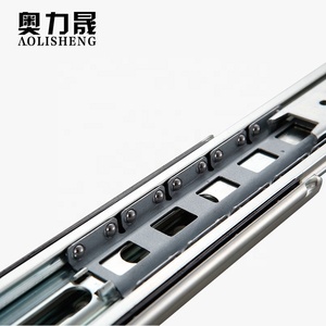 AOLISHENG 3 veces carril de extensión completa de rodamiento de bolas telescópica industriales pesadas cajón ferroviario <span class=keywords><strong>con</strong></span> bloqueo - Product Image 4
