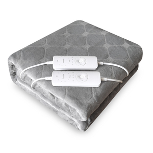 <span class=keywords><strong>Couverture</strong></span> <span class=keywords><strong>chauffante</strong></span> électrique lavable avec double télécommande, 8 niveaux de chaleur, minuterie 2H/4H/8H/12H, en polaire, pour <span class=keywords><strong>lit</strong></span> - Product Image 1