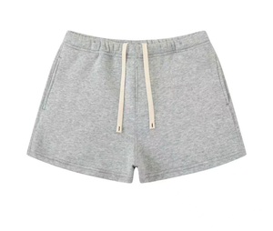 <b>Elastic</b> <b>Waistband</b> 350G Fleece Loose <b>Shorts</b> With Drawstring And Pockets Solid Color Casual <b>Men's</b> <b>Short</b> <b>Shorts</b> - Product Image 3