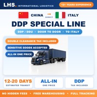 Agent d'expédition de ligne spéciale LHS DDP DAP Chine-Italie : Service de transit stable par voie aérienne, maritime et ferroviaire express
