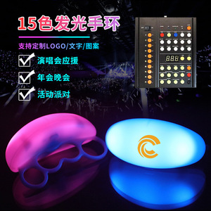 Pulsera de luz LED para dedos, material ABS, para festivales de música, conciertos, eventos, discotecas, accesorios de animación. - Product Image 2