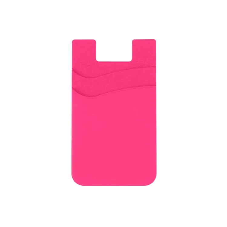 Günstige Kleber Universal Telefon halter Flexible Karten tasche Silikon Brieftasche Handy Kleber Pink Handy Tasche