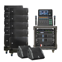 Haut-parleur Line Array passif double 10 pouces mono LS3 (8+2+2) Série LA 700W/500W Boîtier en bois XLR/Speakon