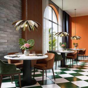 Lampadario <span class=keywords><strong>a</strong></span> Foglie per <span class=keywords><strong>Camera</strong></span> <span class=keywords><strong>da</strong></span> <span class=keywords><strong>Letto</strong></span>, Illuminazione <span class=keywords><strong>a</strong></span> <span class=keywords><strong>Sospensione</strong></span> per Isola Cucina, Lampada per Resort e Ristoranti - Product Image 2