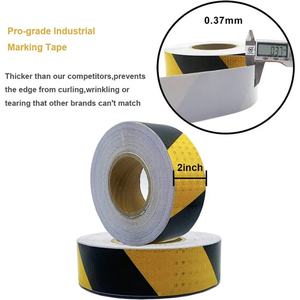 ฟิล์มพีวีซีกันน้ำแบบเรืองแสง เทปติดป้ายจราจร สติ๊กเกอร์สะท้อนแสง EGP วัสดุสะท้อนแสงเพื่อความปลอดภัย แผ่นพลาสติกเตือนภัย - Product Image 4