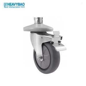 Heavybao Fashional 상업 장비 스테인레스 스틸 레스토랑 음식 음료 핸드 서빙 트롤리 카트 - Product Image 3