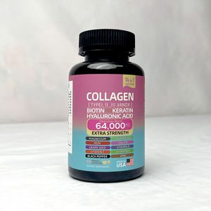 Haut aufhellen Ergänzung Kollagen Pillen Peptide Typen I, II, III, V & X Biotin Keratin Hyaluron säure reiche Multi vitamine - Product Image 5