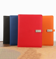 Notebook de carga USB inteligente de doble carga móvil Bloc de notas de negocios personalizado Feria Comercial Notebook promocional caja de regalo