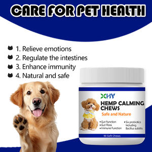 Friandises à mâcher douces au chanvre pour animaux de compagnie, soins de santé personnalisés pour animaux de compagnie, compléments alimentaires pour chiens, friandises à mâcher pour soulager l'anxiété chez les chiens - Product Image 3