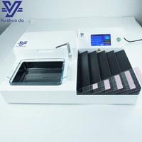 Calentador de Portaobjetos para Laboratorio de Histología, Pantalla Táctil a Color, Capacidad para 60 Portaobjetos, Flotación y Secado, Control Digital de Temperatura