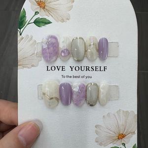 Uñas Postizas <span class=keywords><strong>de</strong></span> Cobertura Completa <span class=keywords><strong>para</strong></span> Niñas, Color Rosa Encantador, Uñas Falsas <span class=keywords><strong>para</strong></span> Niñas Pequeñas, <span class=keywords><strong>Venta</strong></span> al por Mayor - Product Image 2