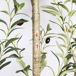 <span class=keywords><strong>Arbre</strong></span> d'olivier artificiel de 7 pieds dans un <span class=keywords><strong>pot</strong></span> <span class=keywords><strong>en</strong></span> plastique noir, décoration, plantes artificielles <span class=keywords><strong>en</strong></span> plastique avec un toucher naturel pour une utilisation à la maison et <span class=keywords><strong>en</strong></span> extérieur - Product Image 4