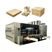 Máquina troqueladora rotativa para cartón corrugado, máquina de embalaje, ranurado e impresión de cajas de cartón, máquina de impresión flexográfica corrugada