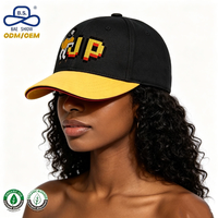 Huthersteller Maßgefertigte Pixel-Charakter Bedruckte Streetwear Farbblockierte Gebogene Krempe Baseballkappe für Unisex Tägliche Freizeitkleidung